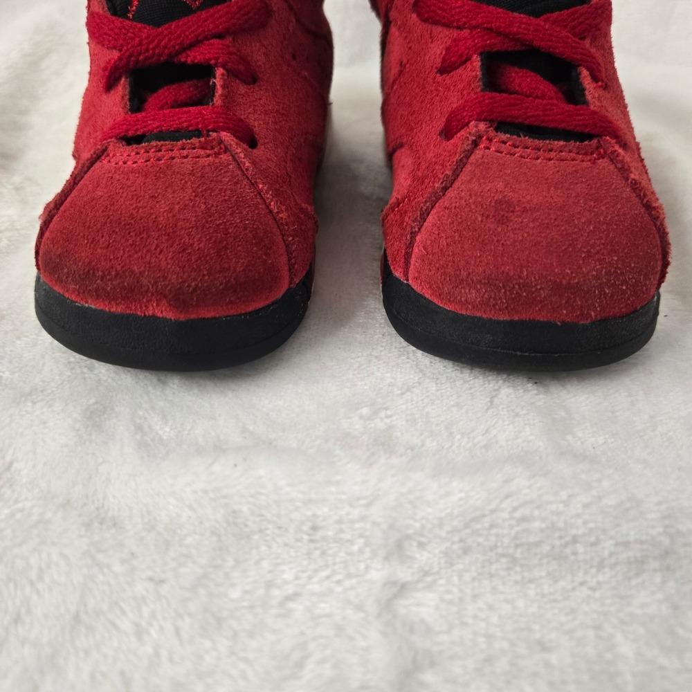 Jordan 6 Retro Toro Bravo Toddler Sneakers Varsity Red Black DV3606-600 6C - Picture 5 of 13